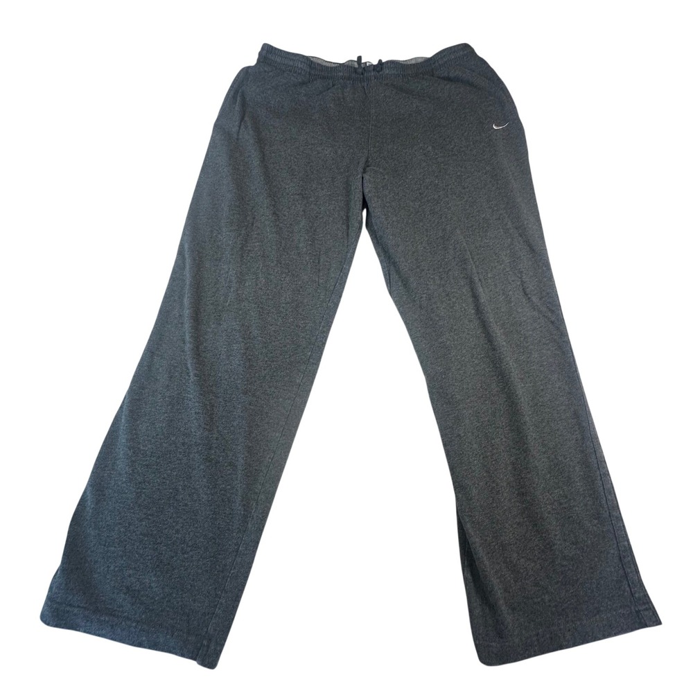 Nike Men's Charcoal Gray Sweatpants Joggers Athletic Comfy Lounge Wide Leg XXL - Picture 2 of 11